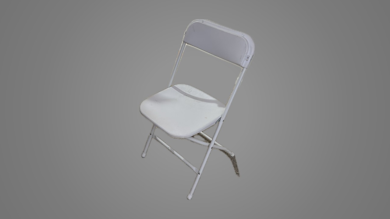 Resin folding chair - White 
