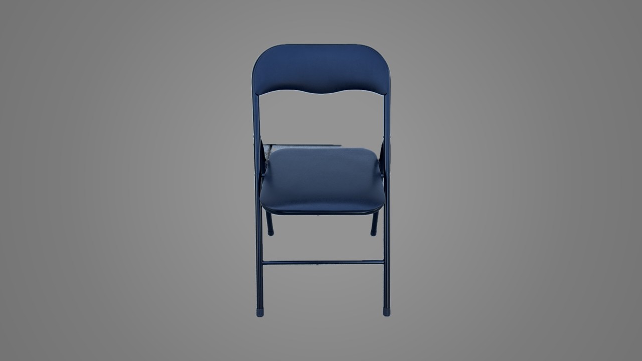 Padded folding chair - Black 